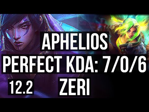 APHELIOS & Tahm Kench vs ZERI & Rakan (ADC) | 7/0/6, Godlike | KR Diamond | 12.2