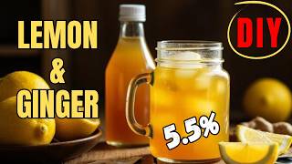 Very Cheap "Hard Tea" Alcohol Brew: Lemon & Ginger🍋🫚