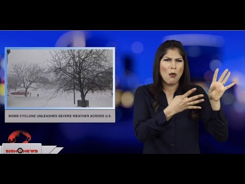 Bomb cyclone unleashes severe weather across U.S. (ASL - 3.14.19)