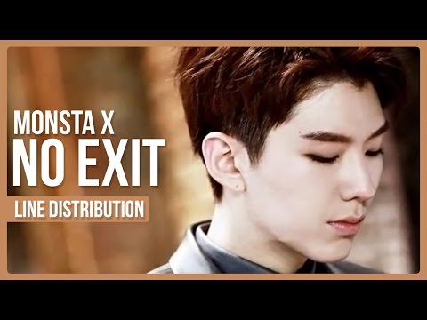 Monsta X - No Exit Line Distribution (Color Coded) | D-5 BEAUTIFUL