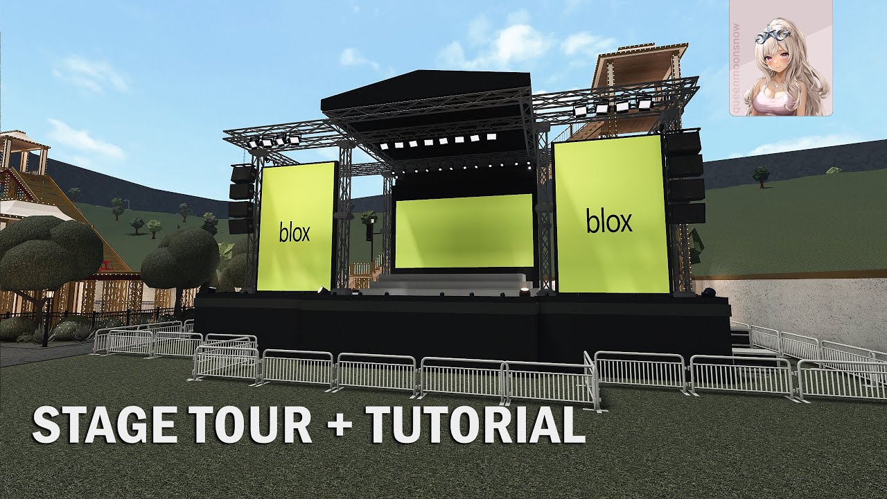 Concert Event Stage | Bloxburg Tour and Speedbuild Tutorial