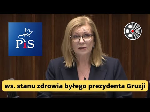 Małgorzata Gosiewska o stanie zdrowia Saakaszwilego