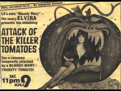 🦇📺💀Elvira Movie Macabre 1983 "Attack Of The Killer Tomatoes" 🍅 Full Feature