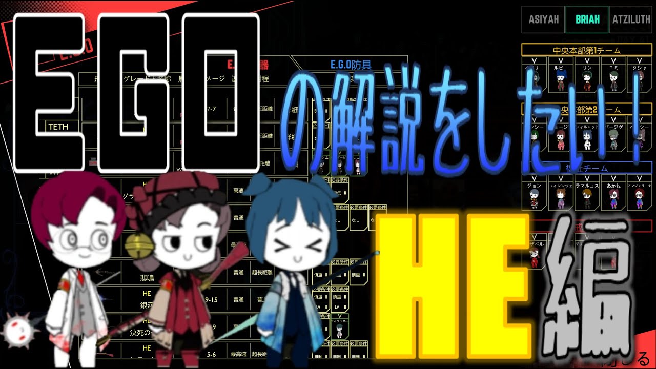【Lobotomy corporation】EGOの解説をしたい！（HE編）