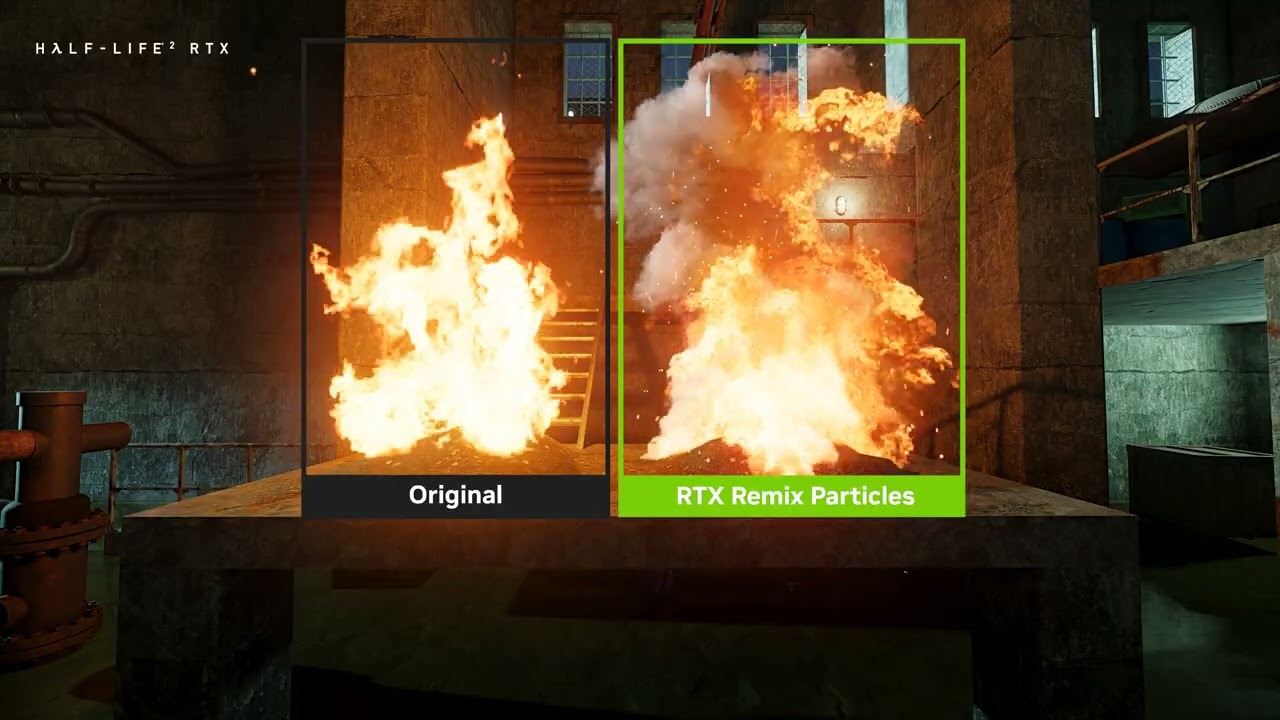 NVIDIA RTX Remix | Half-Life 2 RTX Fire Particles - YouTube