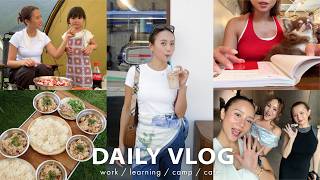 【日常Vlog】最近始めた英語の勉強📚週末のキャンプの様子からお仕事まで🏕️毎日充実✨