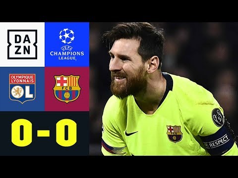 Lionel Messi & Co. ohne Fortune: Olympique Lyon - FC Barcelona 0:0 | UEFA Champions League | DAZN