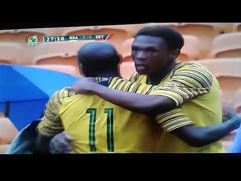 Mothiba's goal for South Africa curve top coner