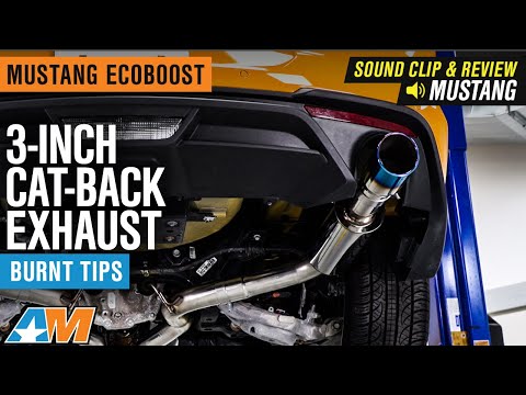 2015-2021 Mustang EcoBoost 3-Inch Cat-Back Exhaust with Burnt Tips Sound Clip & Review