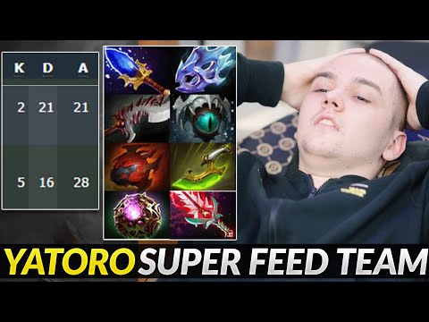 Yatoro in Mega FEEDING Team - Too hard to Carry