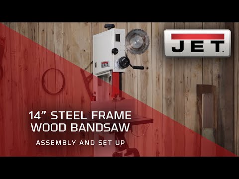 JET 714400K 14" Steel Frame Wood Bandsaw- Assembly and Set Up