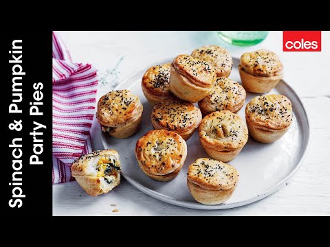 Spinach and Pumpkin Party Pies