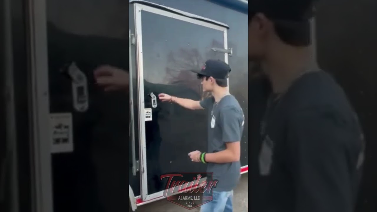 This is what happens when you set off a PTS-2C trailer security system from Trailer-Alarms.com