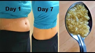 Lose Belly Fat in 1 Week get Flat Stomach, just Eat 1 Spoon Garlic Honey on Empty Stomach for 7 Days