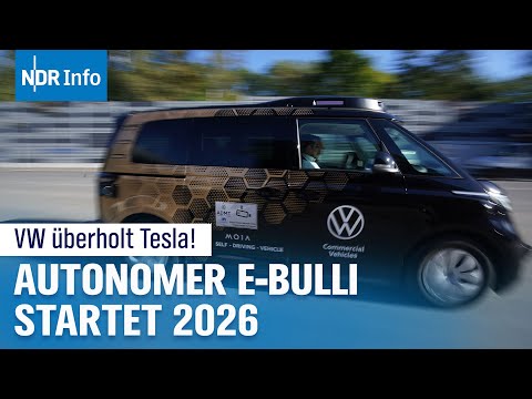 VW ID. Buzz AD enthüllt: So sieht autonomes Fahren der Zukunft in der Stadt aus! | NDR Info