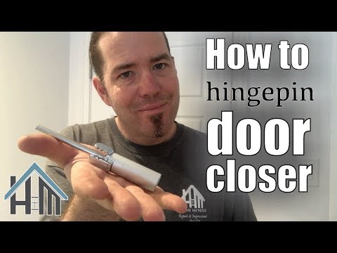 How to install hinge pin door closer. Easy!