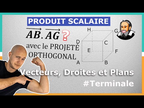 PRODUIT SCALAIRE dans l'Espace avec la PROJECTION ORTHOGONALE - Exercice Corrigé - Terminale