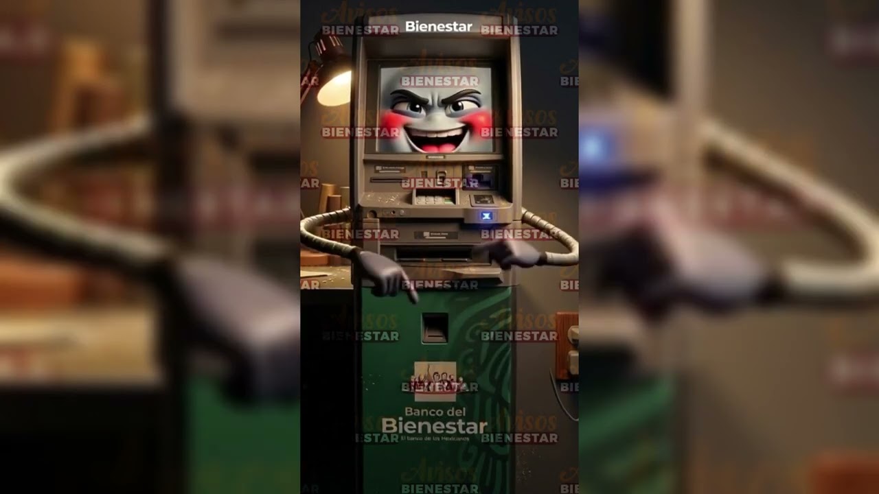 Es muy fácil utilizar el cajero automático del #BancoDelBienestar Para retirar la pension bienestar