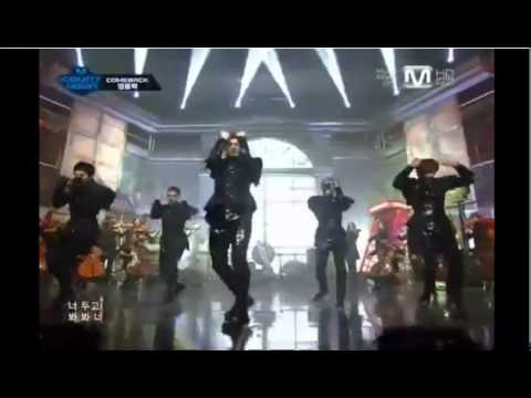 120112 MBLAQ  "This is War" on M! Countdown