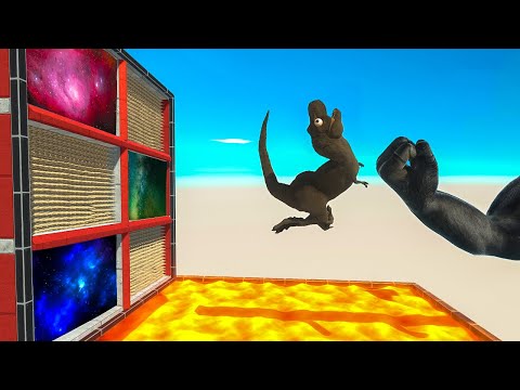 EpiC KonG'S PUNCH Into Spike WaLL or Get TelePORTED - Animal Revolt Battle Simulator