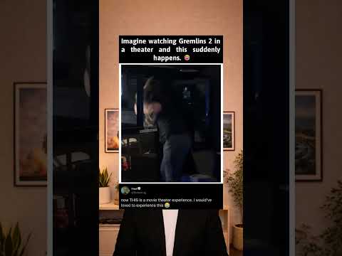 The Gremlins surprised the audience in this movie theater in the middle of the showing