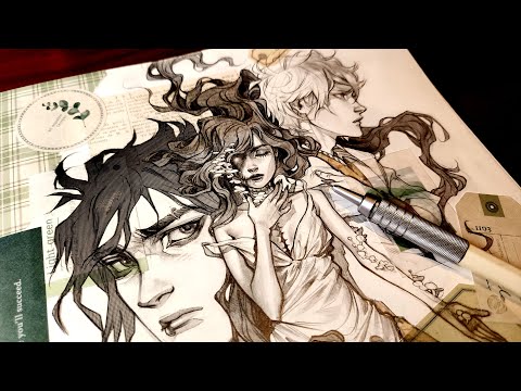 New Favourite Art Tool... Mechanical Pencil?! // Collage and Manga Screentones Sketchbook Session