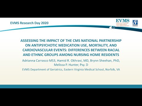 Thumbnail image of video presentation for Assessing the Impact of the CMS National Partnership on Antipsychotic Medication Use, Mortality, and Cardiovascular Events: Differences between Racial and Ethnic Groups among Nursing Home Residents