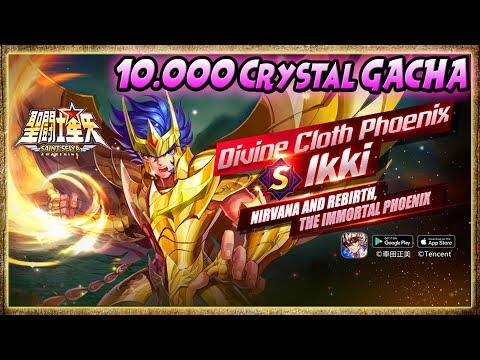 10.000 Crystal GACHA DIVINE/GOD CLOTH PHOENIX IKKI [BEST DPS] - Saint Seiya: Awakening