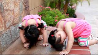 HOW TO Best Yoga Exercise for Twins Infant Babies Toddlers