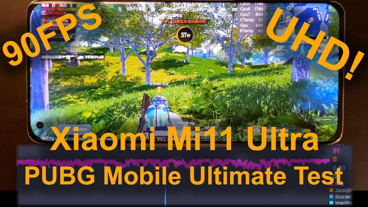UHD + 90FPS! Xiaomi Mi 11 Ultra Ultimate PUBG Gaming Test, Superb Performance!