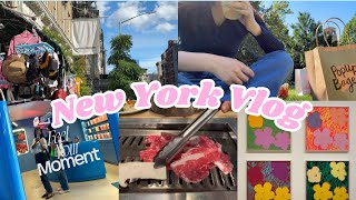 CA仲間とめぐるNY最新グルメ&スポット巡り| MoMA、Happier Grocery、Pop up Bagel、Soho、韓国焼肉　【NY Vlog/海外生活】