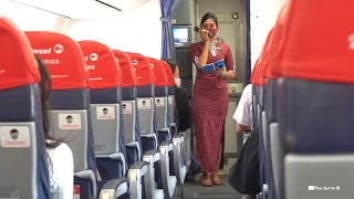 Pramugari Cantik Lion Air Membacakan Announcement dan Peragaan Keselamatan Penerbangan dalam Pesawat Mp4 3GP & Mp3