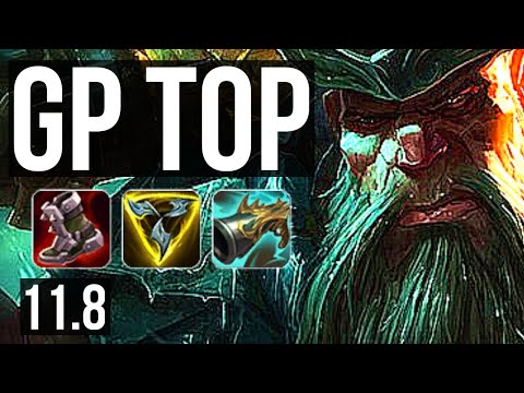 GANGPLANK vs LUCIAN (TOP) | 8/0/3, 1.5M mastery, Legendary, 400+ games | EUW Diamond | v11.8