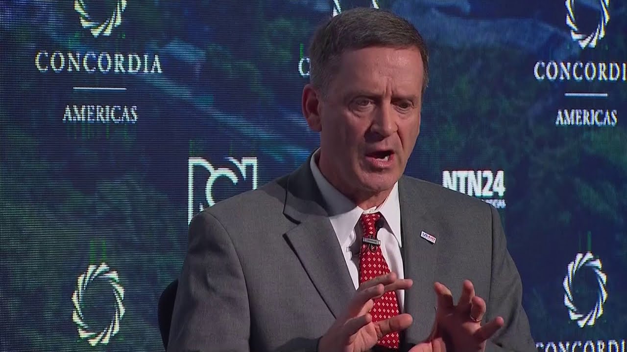 Mark Green, Administrator of USAID, speaks at the 2018 Concordia Americas Summit