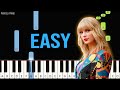 Taylor Swift - Willow | Piano Tutorial (EASY) by Pianella Piano