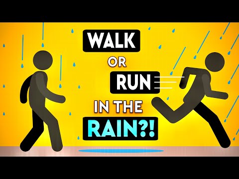 Should You WALK or RUN in the RAIN? DEBUNKED