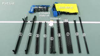 TYRSEN Volleyball Training Net Installation Video