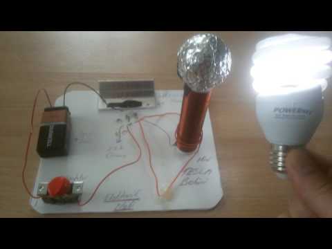 tesla bobini kablasuz enerji transferi