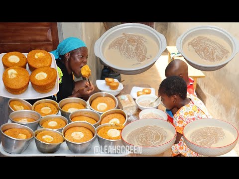 I MADE NIGERIAN MOST POPULAR BREAKFAST MOI MOI + TOM BROWN RECIPE !! COOKING NIGERIA STREET FOOD...