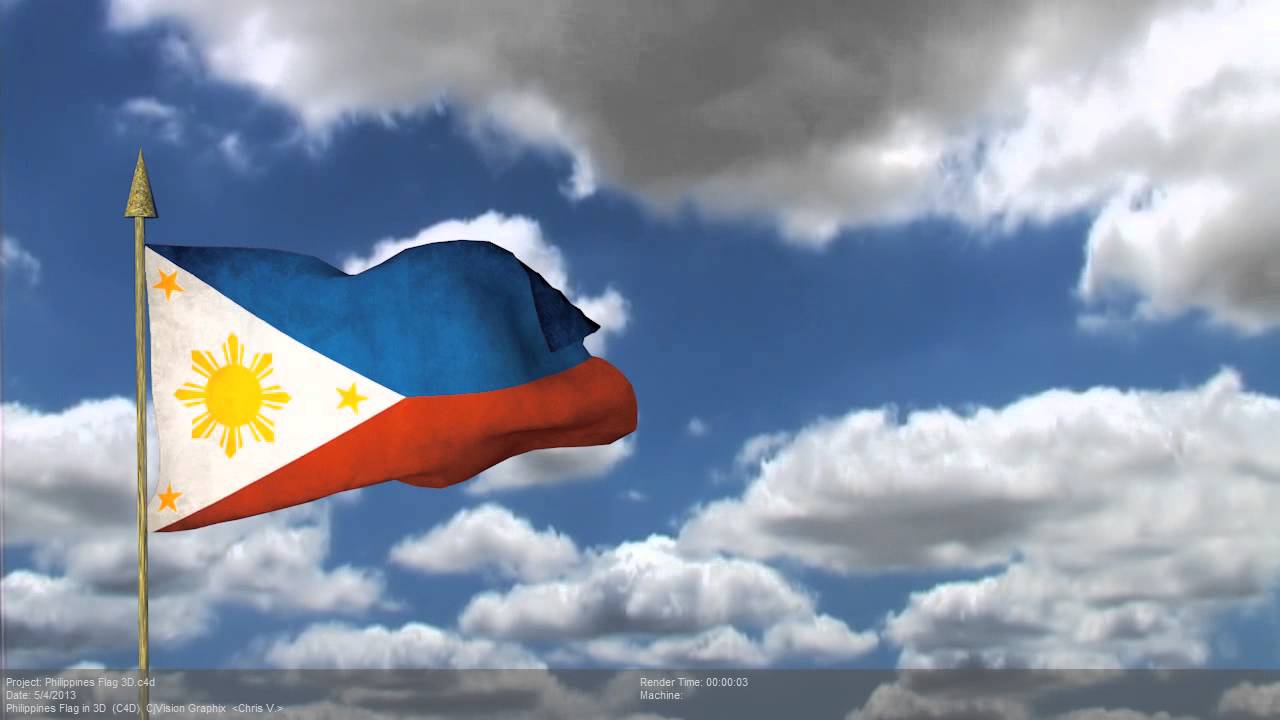 3D Philippines Flag  C4D