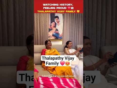 Thalapathy Vijay 😍👆 Proud family Moment ❤️ #tnelection2026 #vote #chennai #trending #shorts