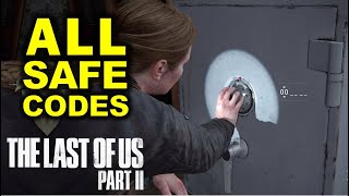 The Last Of Us 2: ALL SAFE COMBINATION | Safecracker Trophy | All Safe Code Location (TLOU Part II)