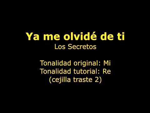 Ya Me Olvidé De Tí - los secretos