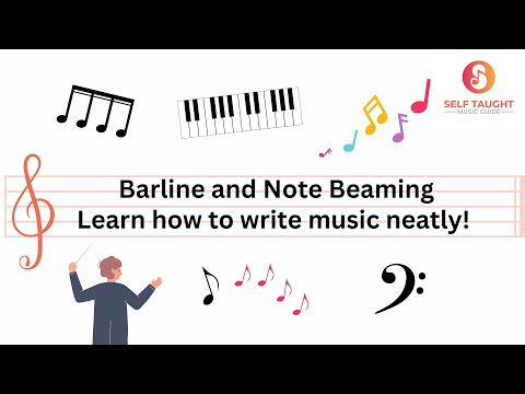 Music Theory Lesson 9: Bar line and note beaming. Learn how to write music neatly!