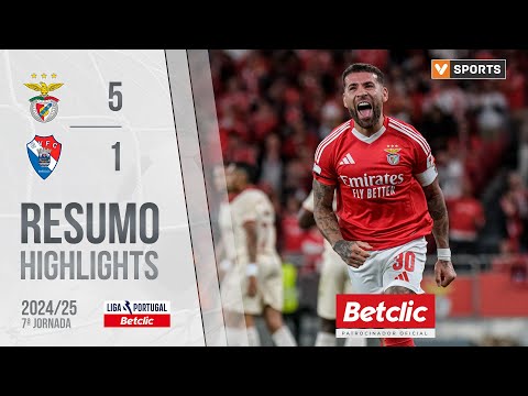 Resumo: Benfica 5-1 Gil Vicente (Liga 24/25 #7)