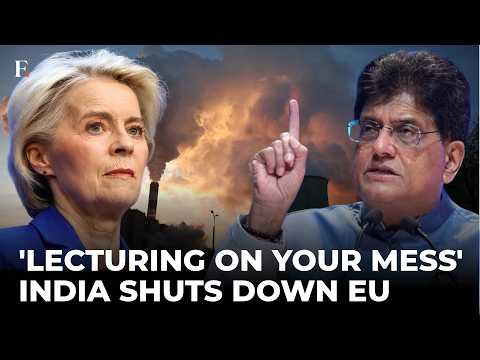 'You Created The Mess': India's Piyush Goyal Destroys EU Panel's Carbon Tax Argument | Fiery Clash