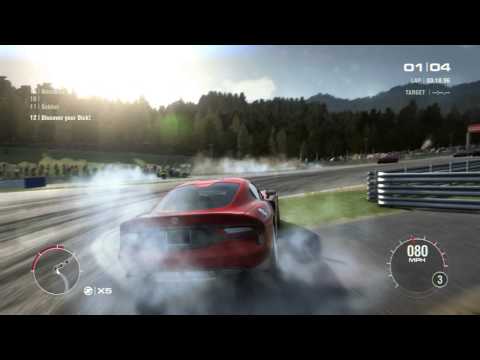 GRID 2 PC Multiplayer Time Attack Gameplay: Tier 3 Upgraded SRT Viper GTS in Red Bull Ring