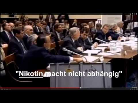 Tabakbosse 1994: "Nikotin macht nicht abhängig"