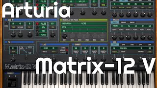 Video thumbnail for Matrix-12 V Synthesizer by Arturia (No Talking) by Elektronick Musick