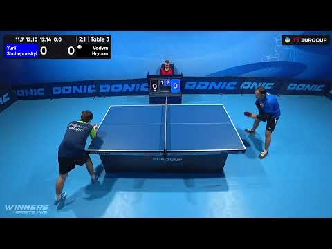10:45 Yurii Shchepanskyi - Vadym Hryban 16.09.2023 TT Euro.Cup Ukraine Star. Table 3